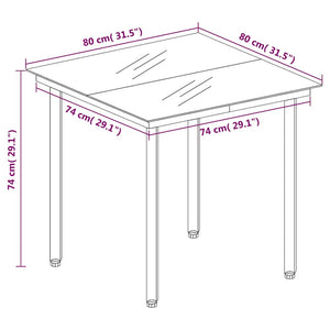 3-tlg. Garten-Essgruppe Schwarz PVC Rattan