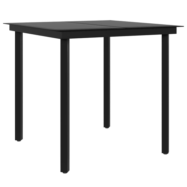 3-tlg. Garten-Essgruppe mit Kissen Braun und Schwarz