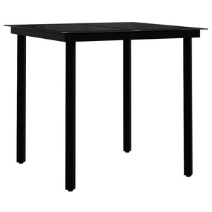 5-tlg. Garten-Essgruppe Braun und Schwarz