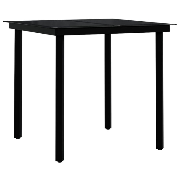 5-tlg. Garten-Essgruppe Braun und Schwarz