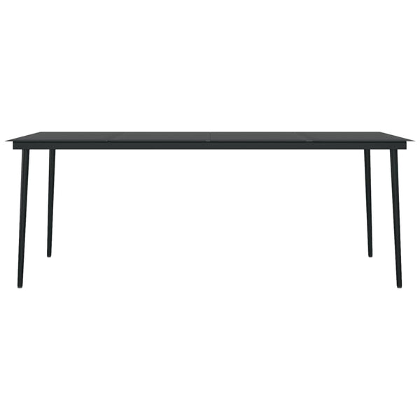 7-tlg. Garten-Essgruppe mit Kissen Schwarz