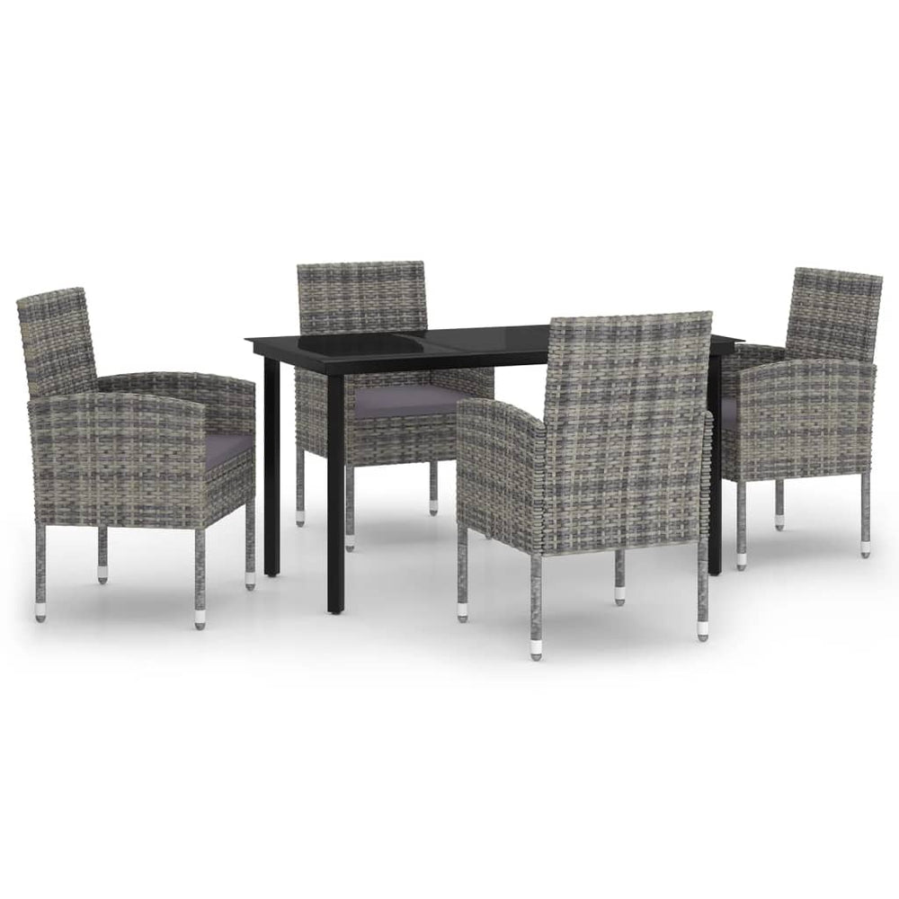vidaXL Ensemble de salle à manger de jardin 5 pcs Anthracite