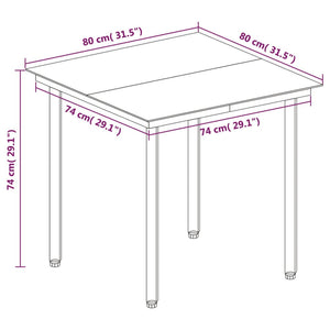 3-tlg. Garten-Essgruppe mit Auflagen Poly Rattan und Glas
