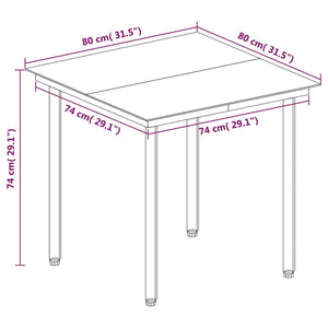 3-tlg. Garten-Essgruppe mit Auflagen Poly Rattan und Glas