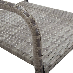 vidaXL Chaises de jardin 6 pcs empilables Résine tressée Gris