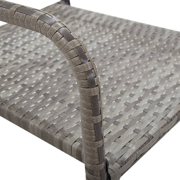 vidaXL Chaises de jardin 6 pcs empilables Résine tressée Gris