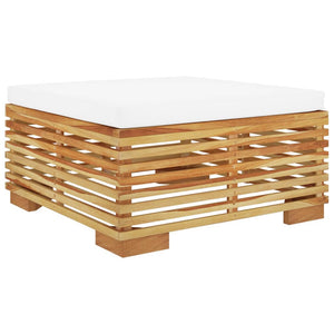5-tlg. Garten-Lounge-Set mit Kissen Massivholz Teak