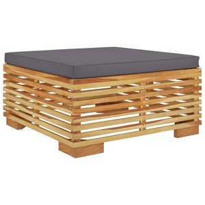 7-tlg. Garten-Lounge-Set mit Kissen Massivholz Teak