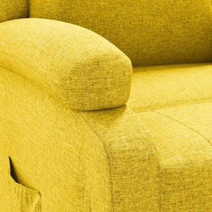 Gelber Relaxsessel Stoff