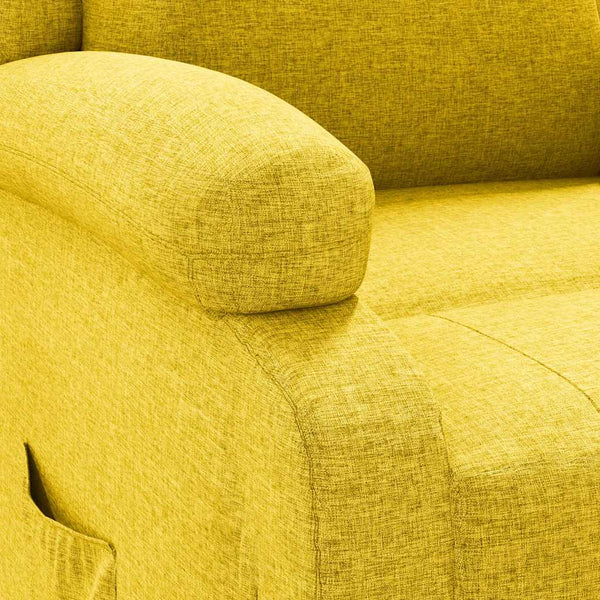 Gelber Relaxsessel Stoff