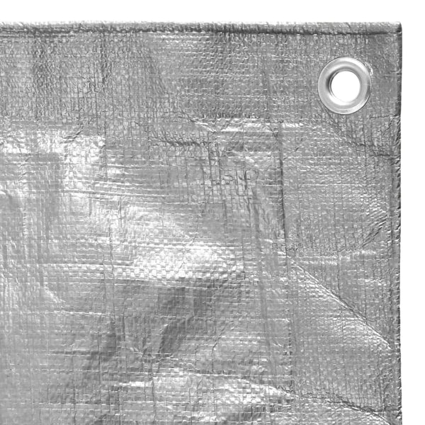 vidaXL Tarp 180 g/m² 6x8 m Grey HDPE
