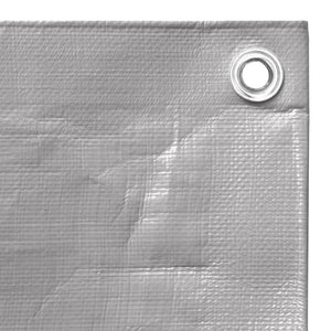 vidaXL Tarpaulin 260 g/m² 6x10 m Grey HDPE