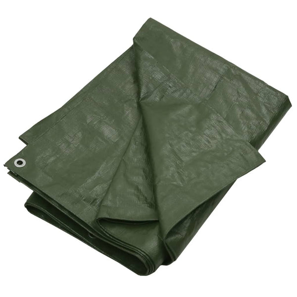 vidaXL Tarpaulin 180 g/m² 4x8 m Green HDPE