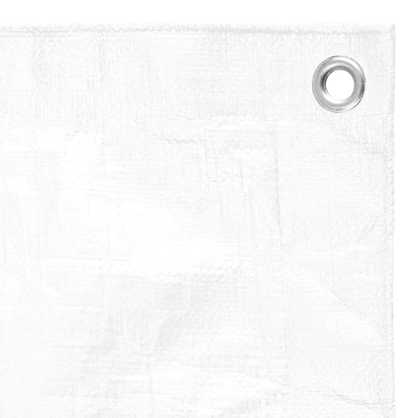 vidaXL Tarpaulin 180 g/m² 3x4 m White HDPE