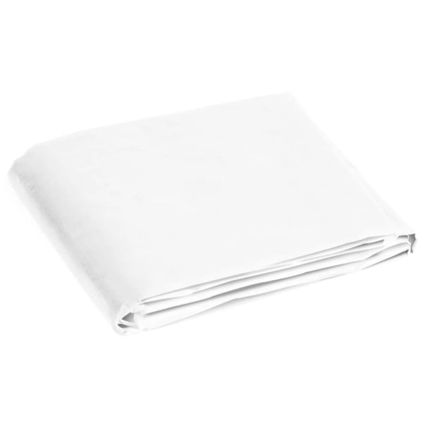 vidaXL Tarpaulin 180 g/m² 6x6 m White HDPE