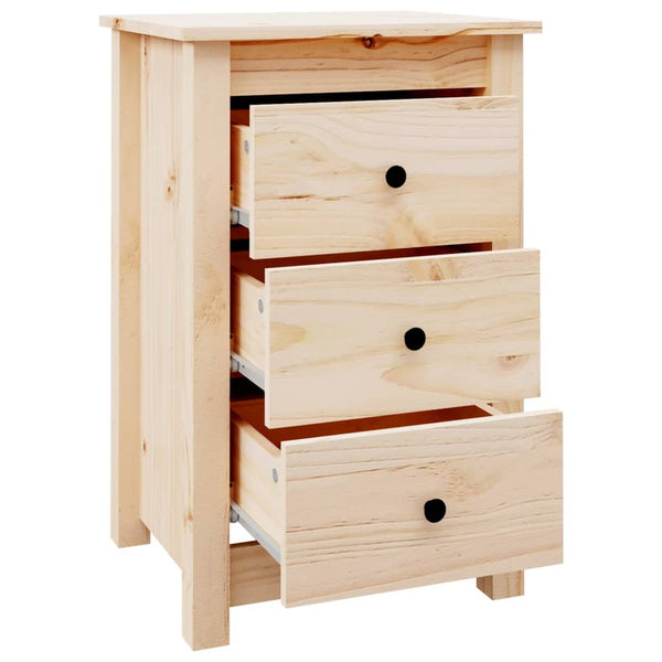 Nachttische Kiefer Massivholz, 2er Set