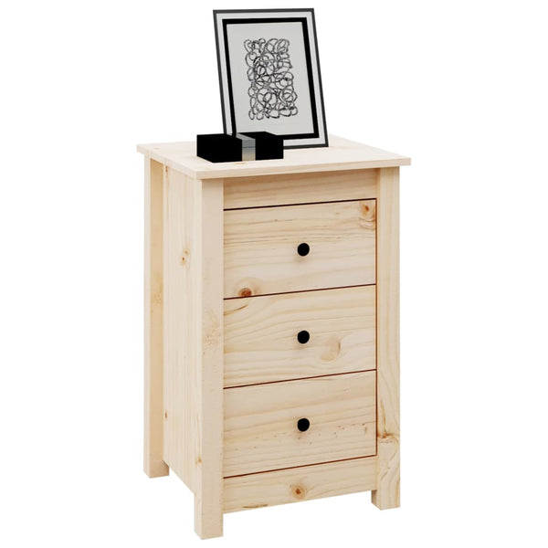 Nachttische Kiefer Massivholz, 2er Set