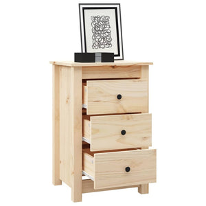 Nachttische Kiefer Massivholz, 2er Set
