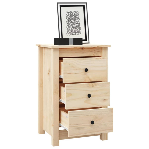 Nachttische Kiefer Massivholz, 2er Set