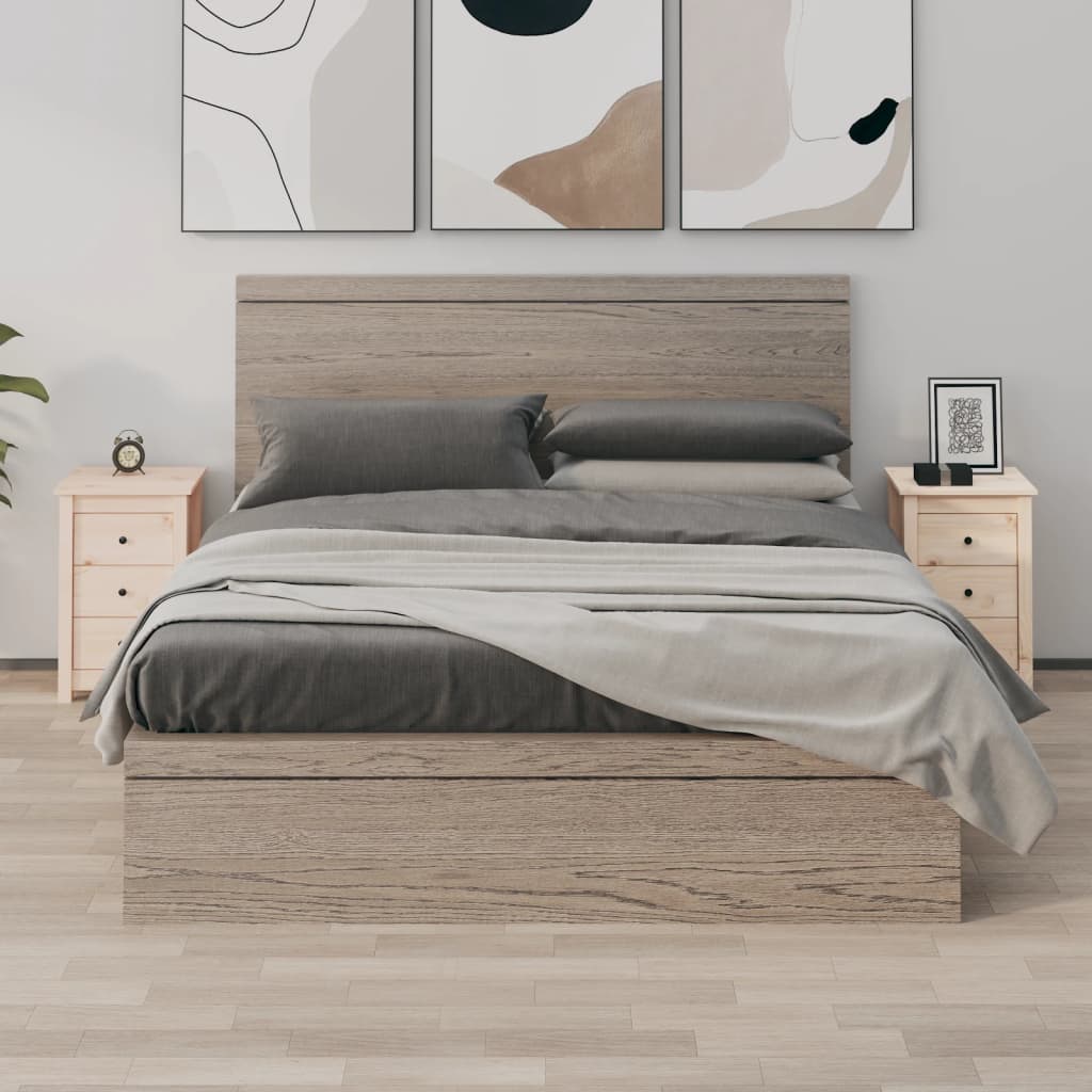 Nachttische Kiefer Massivholz, 2er Set