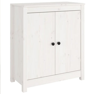 Weißes Kiefer Massivholz Sideboard 70x80cm