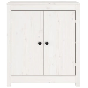 Weißes Kiefer Massivholz Sideboard 70x80cm