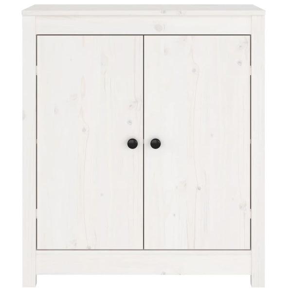 Weißes Kiefer Massivholz Sideboard 70x80cm