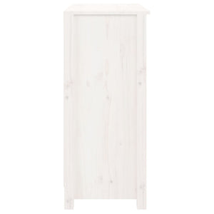 Weißes Kiefer Massivholz Sideboard 70x80cm