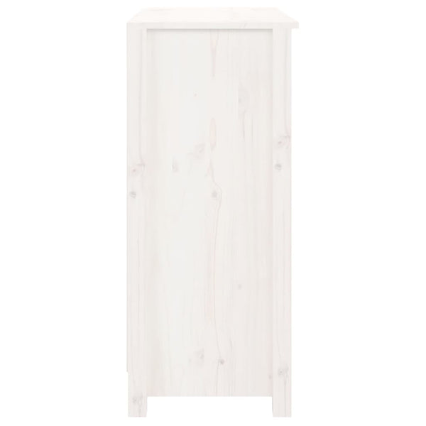 Weißes Kiefer Massivholz Sideboard 70x80cm