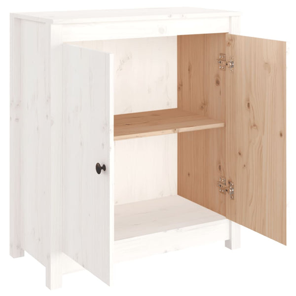 Weißes Kiefer Massivholz Sideboard 70x80cm