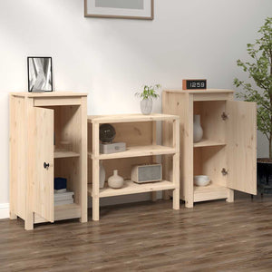 Massivholz Kiefer Sideboards 39x35x80cm, 2er Set