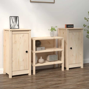 Massivholz Kiefer Sideboards 39x35x80cm, 2er Set