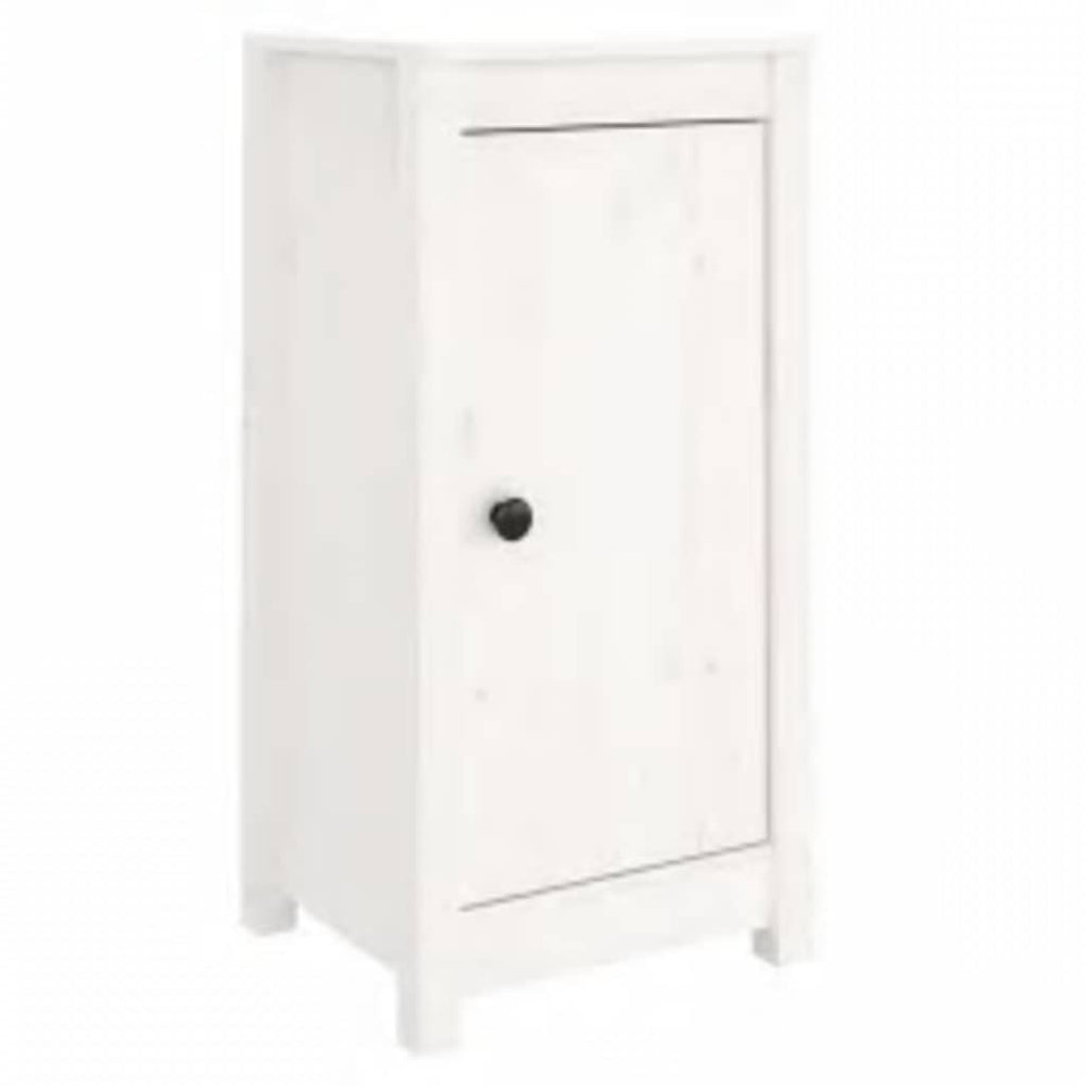 Weißes Kiefer Massivholz Sideboard 39x35x80 cm