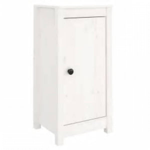 Weißes Kiefer Massivholz Sideboard 39x35x80 cm