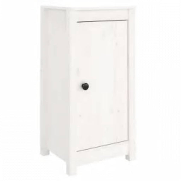 Weißes Kiefer Massivholz Sideboard 39x35x80 cm