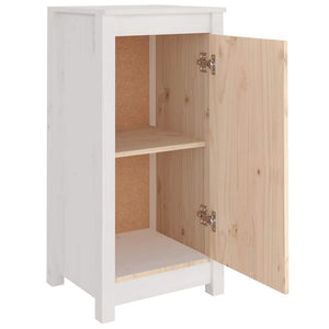 Weißes Kiefer Massivholz Sideboard 39x35x80 cm