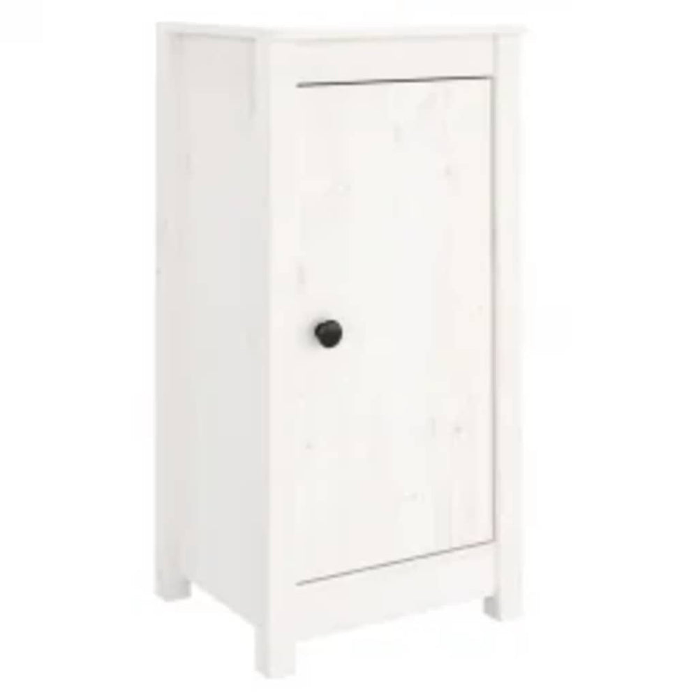 Sideboards 2er Set Weiß Kiefer Massivholz