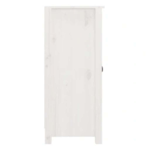 Sideboards 2er Set Weiß Kiefer Massivholz