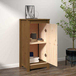 Sideboard Honigbraun Kiefer Massivholz 39x80 cm