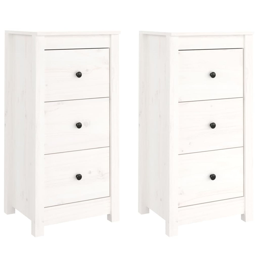 Weiße Kiefer Sideboards, 2er Set