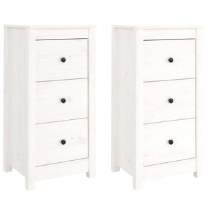 Weiße Kiefer Sideboards, 2er Set