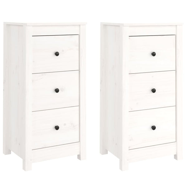 Weiße Kiefer Sideboards, 2er Set