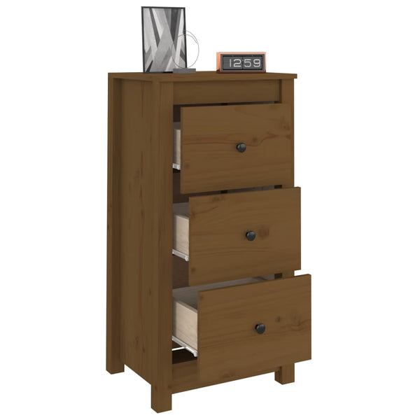 Honigbraune Kiefer Sideboards, 2er Set