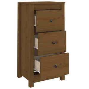 Honigbraune Kiefer Sideboards, 2er Set