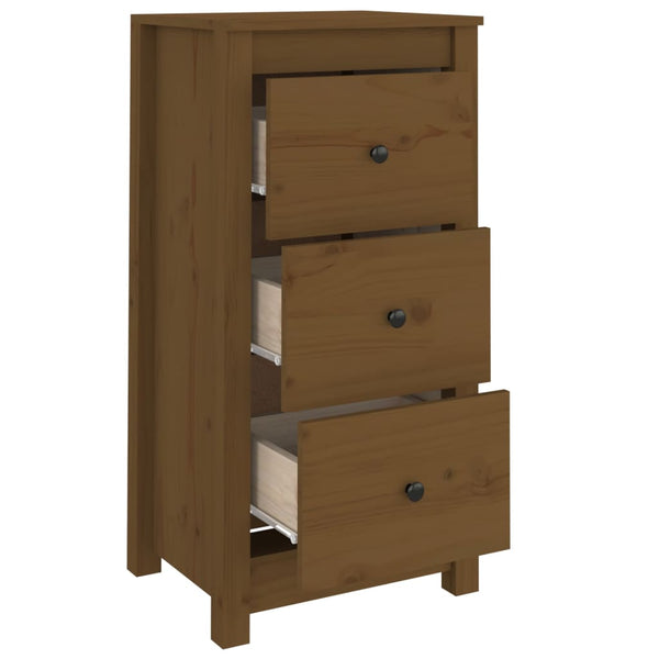 Honigbraune Kiefer Sideboards, 2er Set