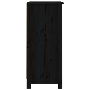 Schwarze Kiefer Sideboards, 2er Set