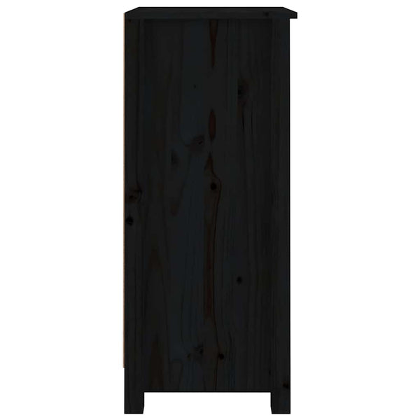 Schwarze Kiefer Sideboards, 2er Set