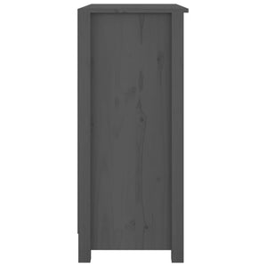 Graues Kiefer Massivholz Sideboard 70x80 cm