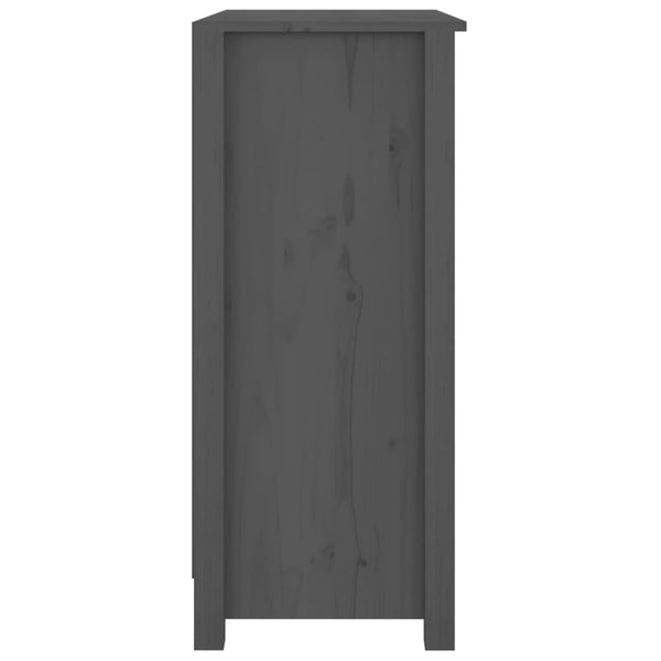 Graues Kiefer Massivholz Sideboard 70x80 cm