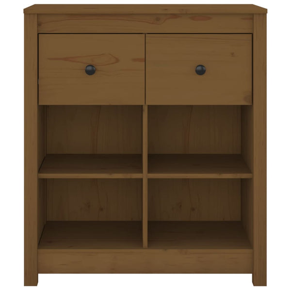 Honigbraunes Sideboard 70x35x80cm Kiefer Massivholz